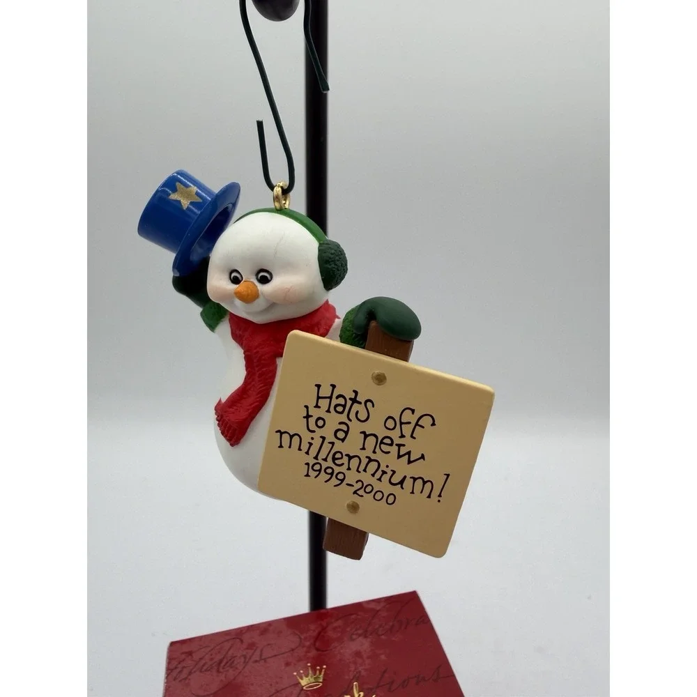 ⛄✨ Hallmark Keepsake Ornament – Millennium Snowman – 1999 – Charming Y2K Holiday